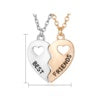 ROSS Heart Best friend Pendant Necklace