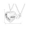 ROSS Heart Best friend Pendant Necklace