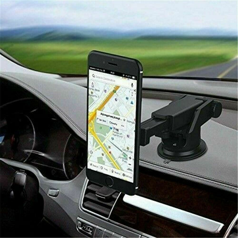 Magnetic Phone Car Mount, Universal Dashboard Windshield Industrial-Strength Suction Cup Car Phone Mount Holder With Adjustable Telescopic Arm, For All Cell Phones