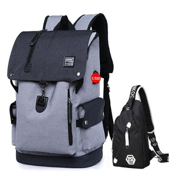 Gray Backpack set