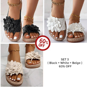 Flower Slippers Home Outdoor Sandals Beach Slippers