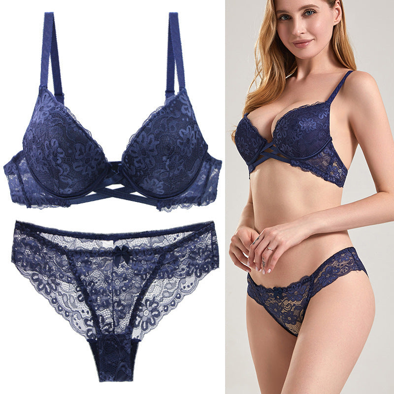 Plus Size Lace Sexy Bra Suit Women's Fashion Best-seller Underwear