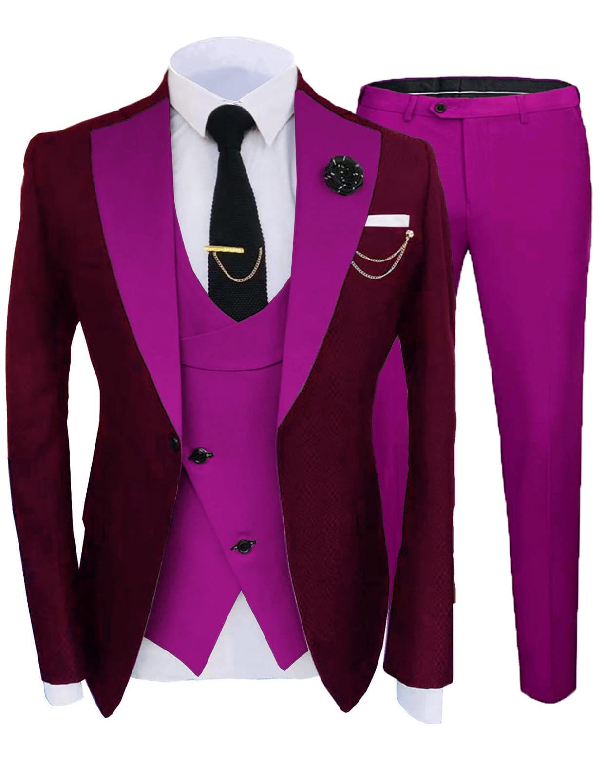 Men's Three-piece Suit Wedding Sina Best Man Suit