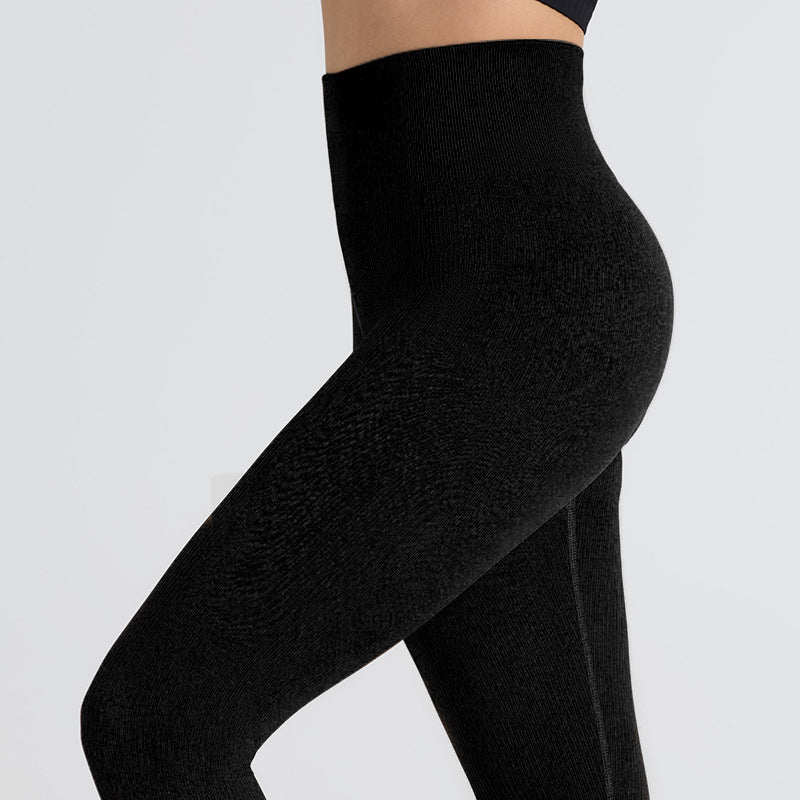 Plus Size Wear Seamless Thread Yoga Pants Female