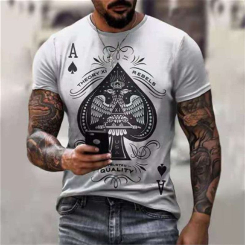 T Shirt For Men Clothes Summer Casual Short Sleeve Tshirt Best Seller