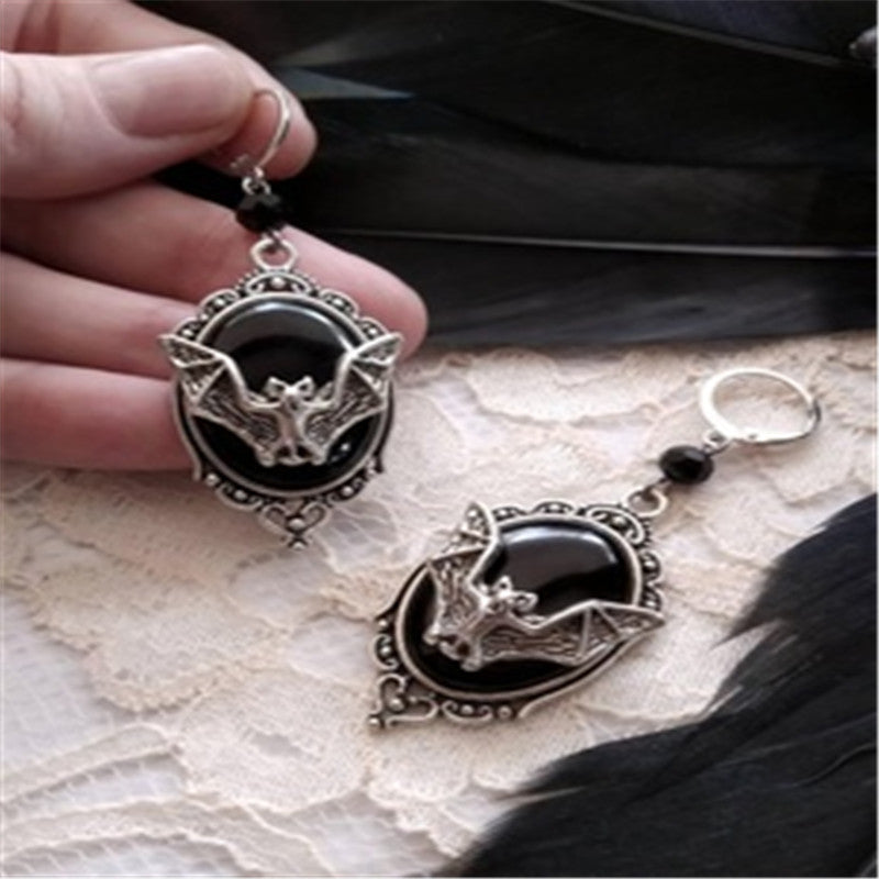 Halloween bat earrings