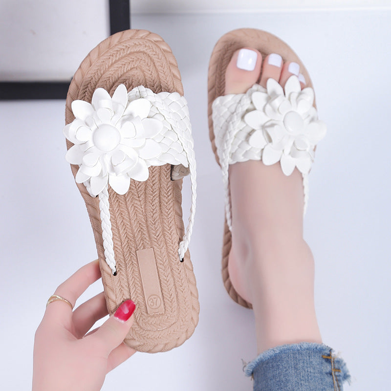 Flower Slippers Home Outdoor Sandals Beach Slippers