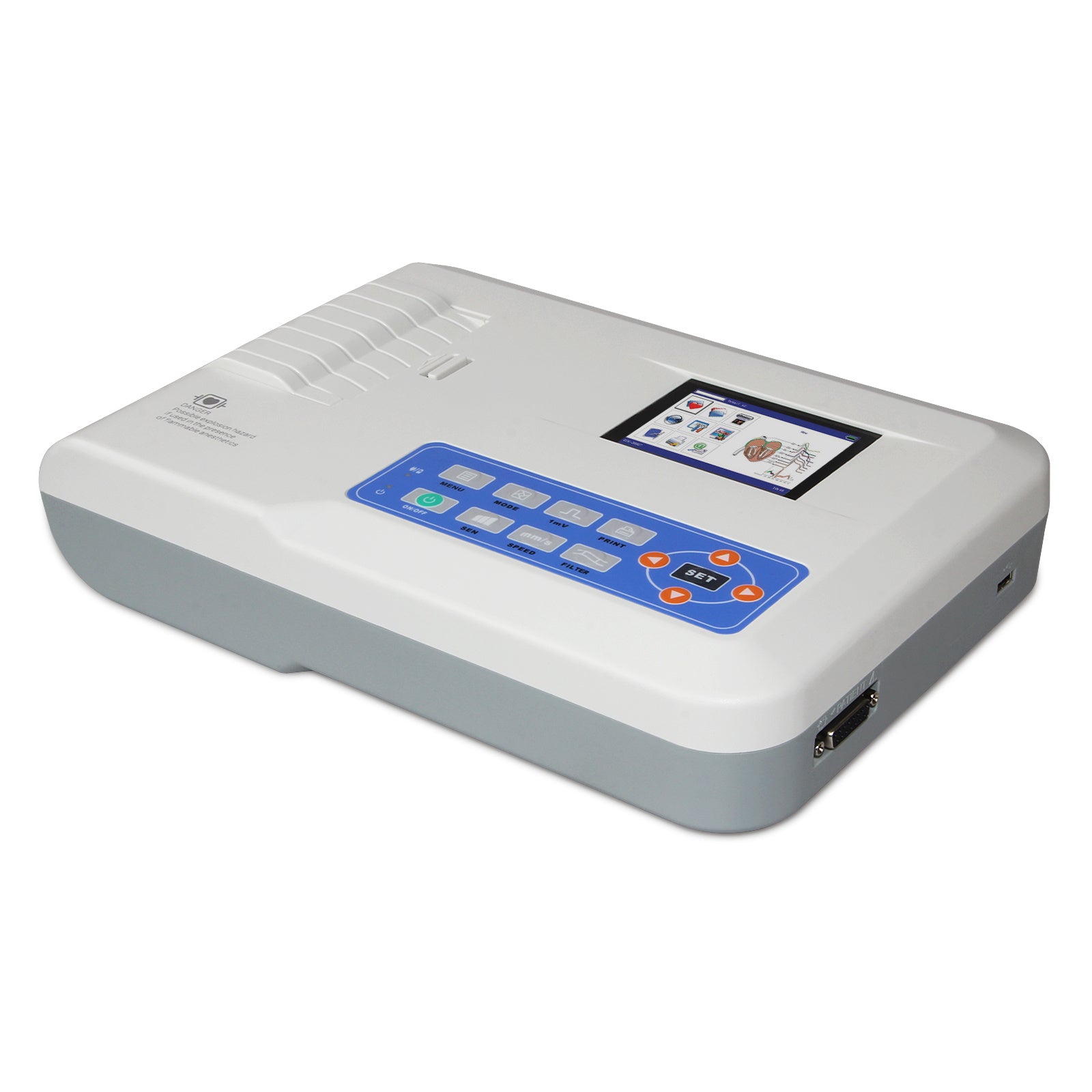 Electrocardiograph Digital 12 Leads 3 Channel ECG Machine With PC Analysis Software ECG300G