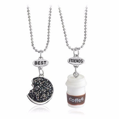 ROSS Heart Best friend Pendant Necklace