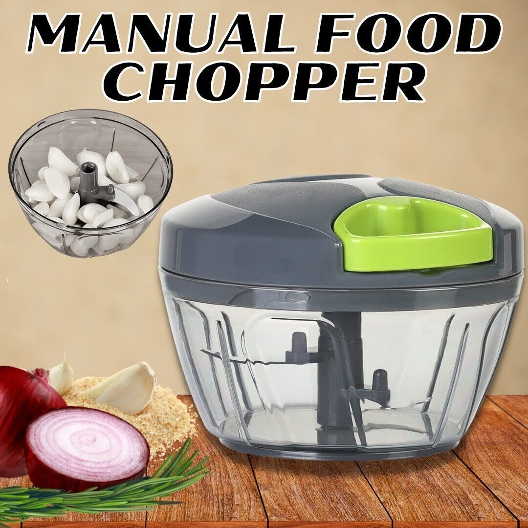 Hand Pull Chopper Vegetable Fruit Cutter Food Onion Veggie Dicer Slicer Kitchen