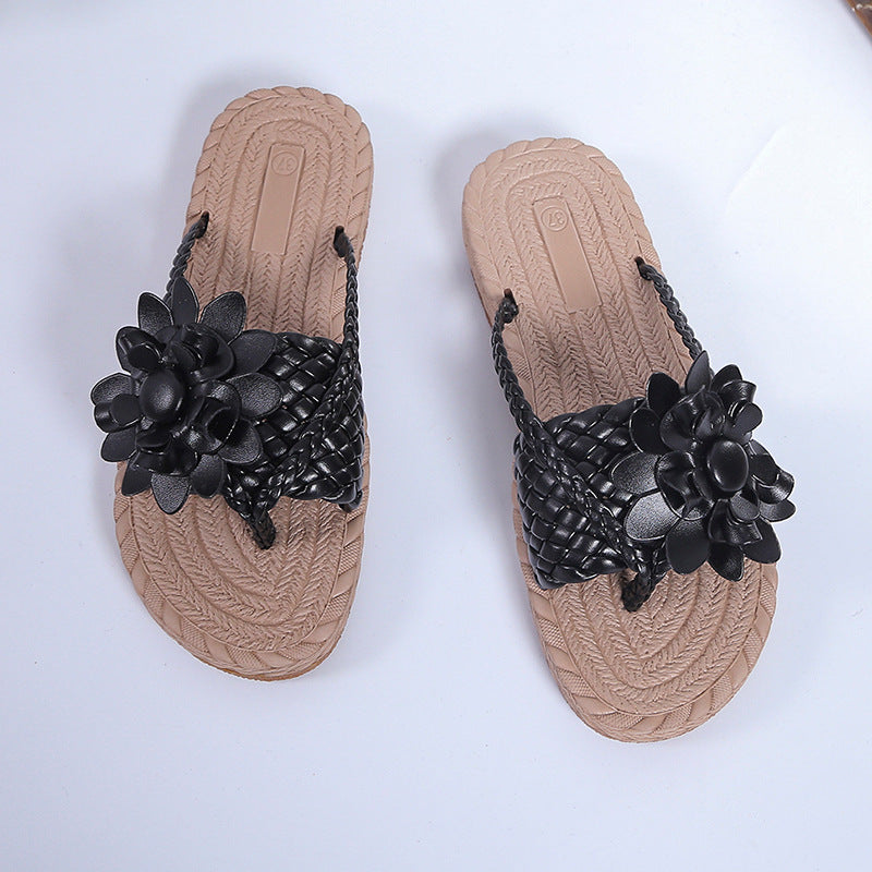 Flower Slippers Home Outdoor Sandals Beach Slippers