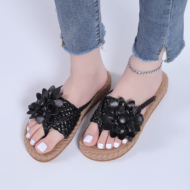 Flower Slippers Home Outdoor Sandals Beach Slippers